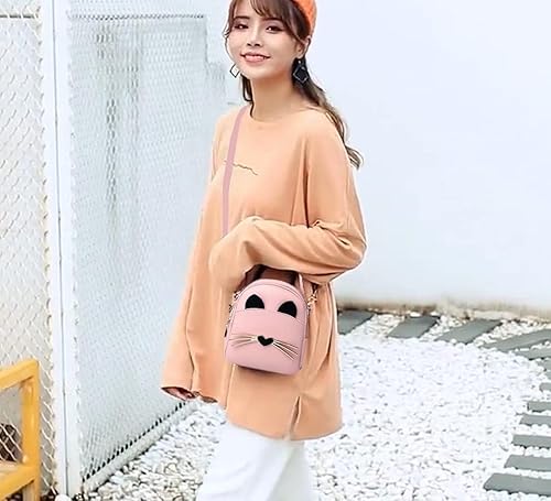 Girl Mini Shoulder Bag Handbag,Cute Stylish Casual Bag Multiple Ways of Carrying Princess Bag for Girls Gift Birthday