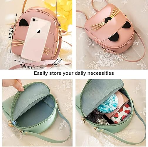 Girl Mini Shoulder Bag Handbag,Cute Stylish Casual Bag Multiple Ways of Carrying Princess Bag for Girls Gift Birthday