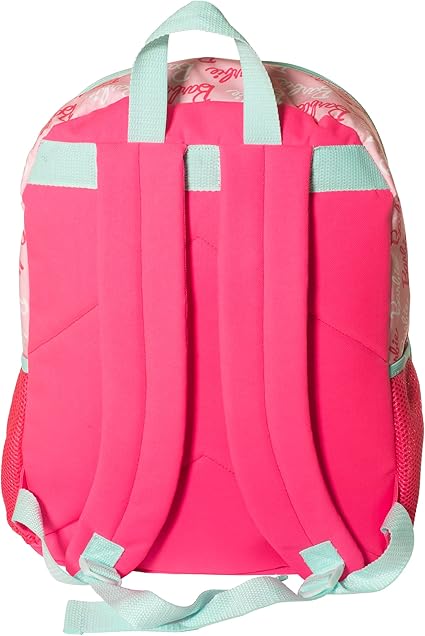AI ACCESSORY Barbie 4 Piece Backpack Set, Sparkle & Shine with this Magic Flip Sequin School Bag for Girls with Zip Front Pocket, Pink