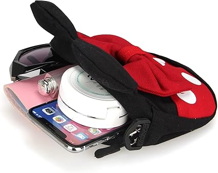 Cute Mini Mouse Crossbody Bag for Little Girls Mini Toddler Crossbody Purse Small Kids Shoulder Handbag Cross Body BagCamera Strap 4cm Width Comfortable Ergonomic PU Leather Neck Shoulder Strap Belt for DSLR Mirrorless Camera Bag Black Black
