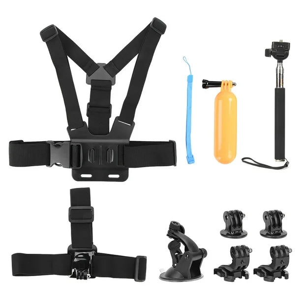 Action Camera Accessories, Sports Camera Accessories 6 In 1 For Hero 7 For Cycling