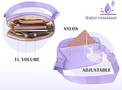 raduation Gifts for Her Daughter Girls Purple Fanny Pack Initial Belt Bag Crossbody Purse 4 5 6 7 8 9 10 11 12 13 14 15 Year Old Girl Birthday Tween Preteen Teen Girl Trendy Stuff Letter A