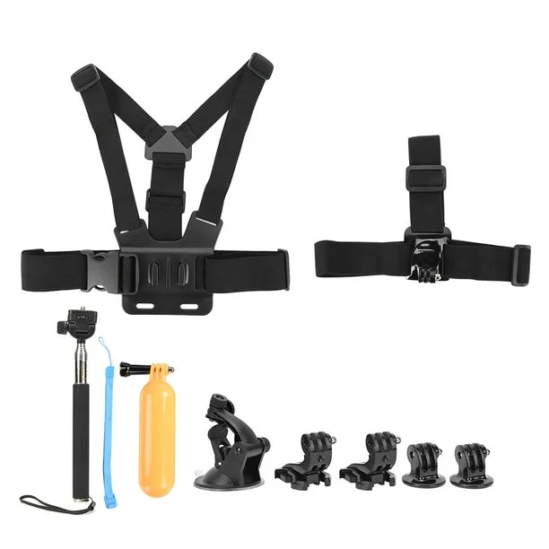 Action Camera Accessories, Sports Camera Accessories 6 In 1 For Hero 7 For Cycling